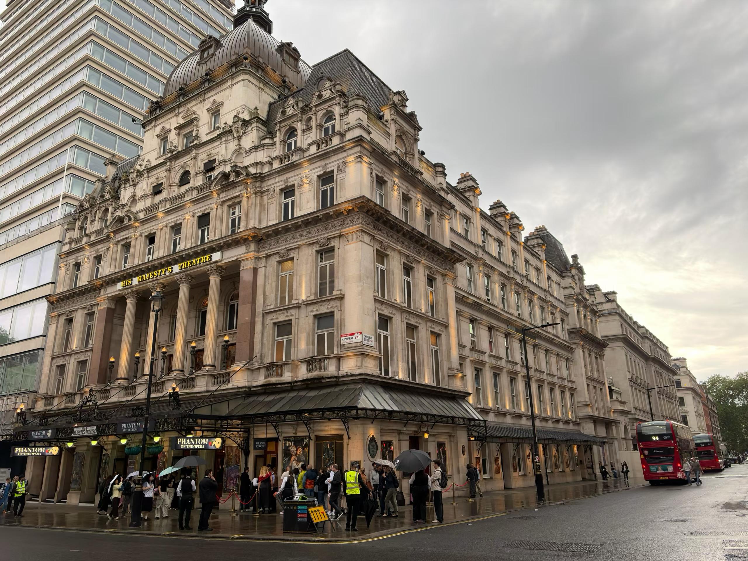 Her Majesty's Theatre, home of The Phantom of the Opera